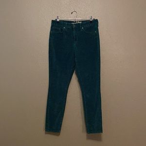 Universal Thread High Rise Skinny Corduroy Jeans Emerald Size 10R